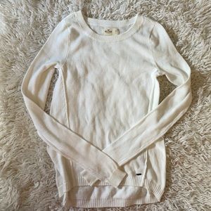 💛Hollister White Sweater